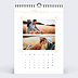 Calendrier famille Typographie Ocre (21 Photos)