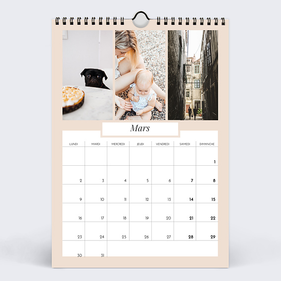 Calendrier famille Etiquette (34 Photos) Mars