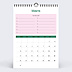 Calendrier photo Color Blocks Mars