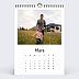 Calendrier photo Multiphotos Blanc (26 Photos) Mars