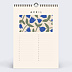Calendrier famille Fleurs Vintage
