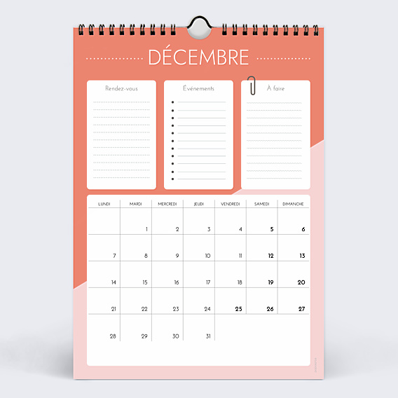 Calendrier famille Monthly planner