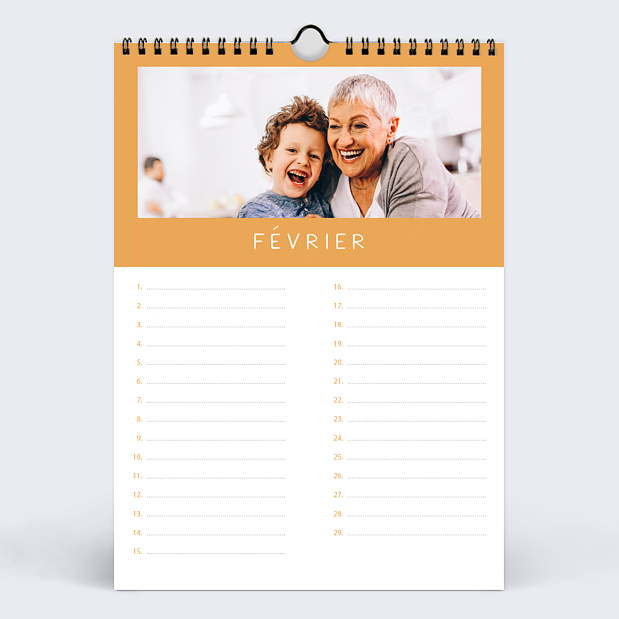 Calendrier Photo Perpétuel Photo Février