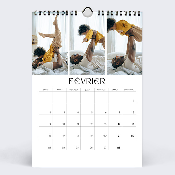 Calendrier famille Pleine page