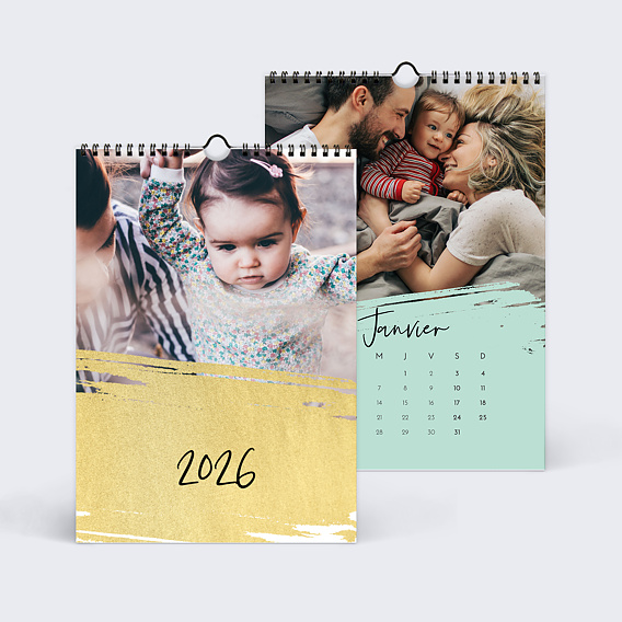 Calendrier famille Coup de Pinceau (13 Photos) Recto