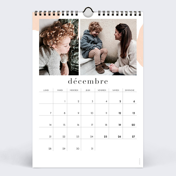 Calendrier famille Aquarelle (24 Photos) Décembre