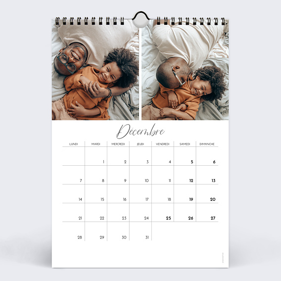 Calendrier famille Déchiré Décembre