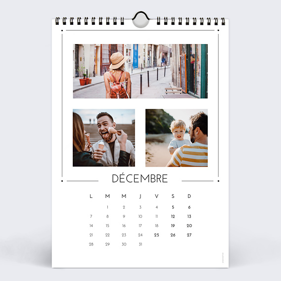 Calendrier famille Design (23 Photos) Décembre