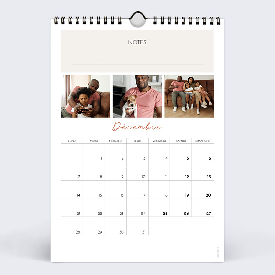 Calendrier famille Multiphoto 3 Décembre