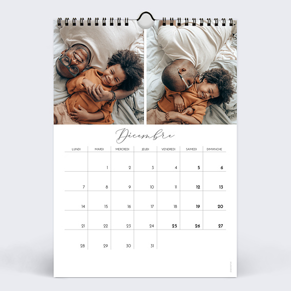 Calendrier famille Petits Polaroids Décembre