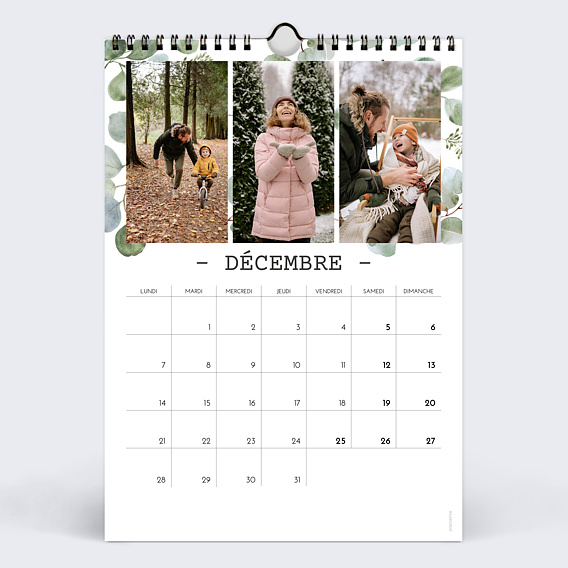 Calendrier famille Végétal Décembre