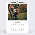 Calendrier famille Multiphotos Blanc (26 Photos) Janvier