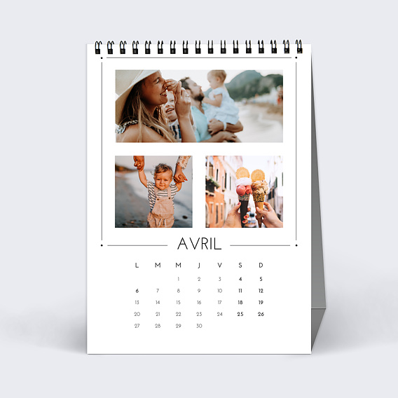 Calendrier famille Design (23 Photos) Avril