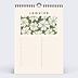Calendrier famille Fleurs Vintage
