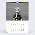 Calendrier famille Graphique Chic (13 Photos)