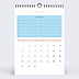 Calendrier photo Color Blocks Avril