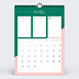 Calendrier photo Monthly planner Avril
