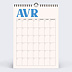 Calendrier photo Organiseur perpétuel coloré Avril
