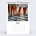 Calendrier photo Photo Simple Blanc (13 Photos) Avril