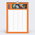 Calendrier famille Organiseur familial de 4