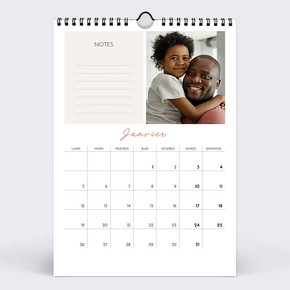 Calendrier famille Multiphoto 3 Janvier