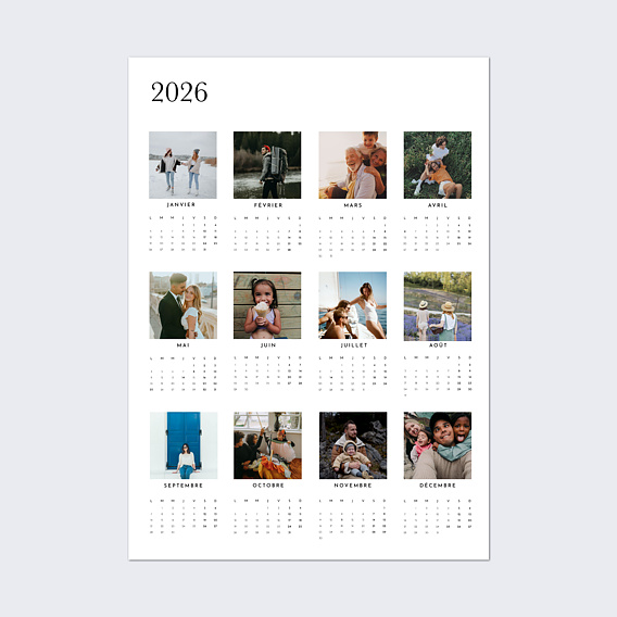 Calendrier famille Poster Moderne