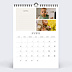 Calendrier famille Photos Rectangles