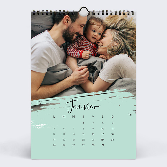 Calendrier famille Coup de Pinceau (13 Photos) Janvier