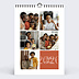 Calendrier famille Multiphoto 3 Recto
