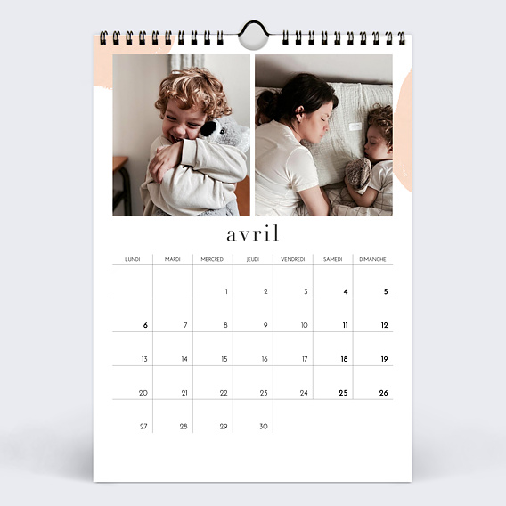Calendrier famille Aquarelle (24 Photos) Avril