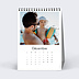 Calendrier famille Photo Simple Blanc (13 Photos) Décembre