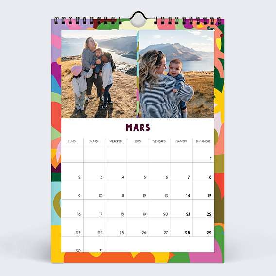 Calendrier famille Cosmic folk - Leona Rose x Popcarte