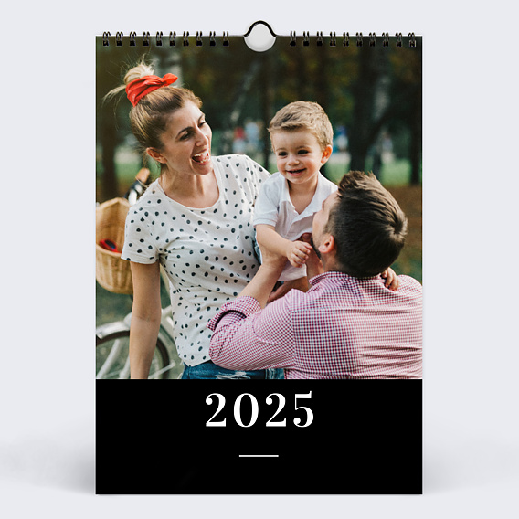 Calendrier photo Photo Mi-Page Noir (13 Photos)