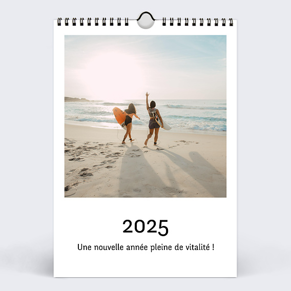 Calendrier photo Photo Simple Blanc (13 Photos)