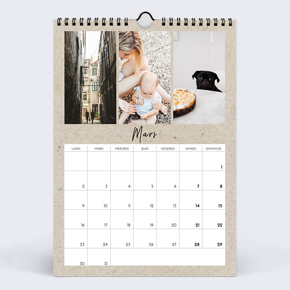 Calendrier famille Chiné (36 Photos) Mars