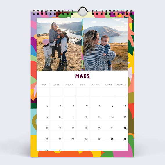 Calendrier famille Cosmic folk - Leona Rose x Popcarte Mars