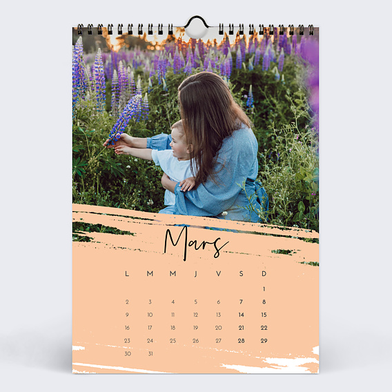 Calendrier famille Coup de Pinceau (13 Photos) Mars