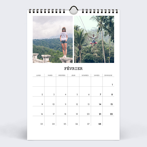 Calendrier famille Polaroid (35 Photos) Février