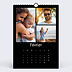 Calendrier famille Multiphotos Noir (26 Photos) Février