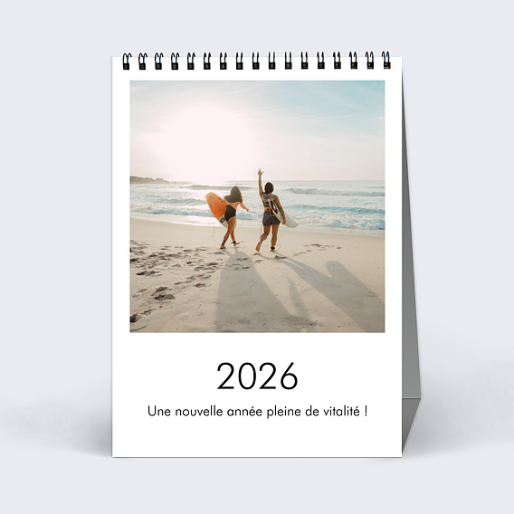 Calendrier famille Photo Simple Blanc (13 Photos)