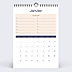 Calendrier famille Color Blocks