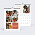 Calendrier famille Multiphoto 3 Recto