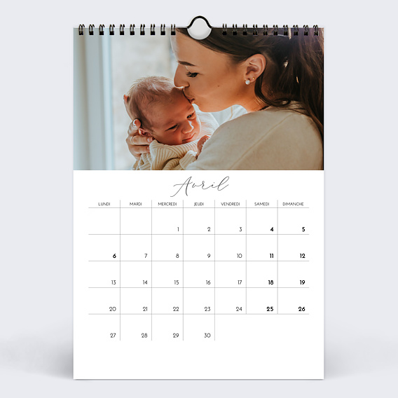 Calendrier famille Petits Polaroids Avril