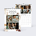 Calendrier famille Fleurs aquarelle Recto