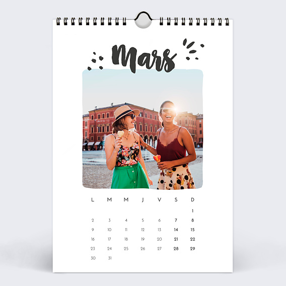 Calendrier famille Encre (25 Photos) Mars