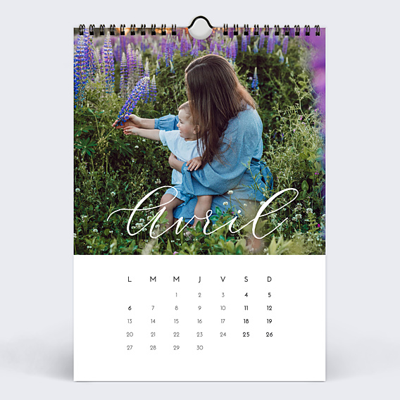 Calendrier famille Calligraphie (13 Photos)
