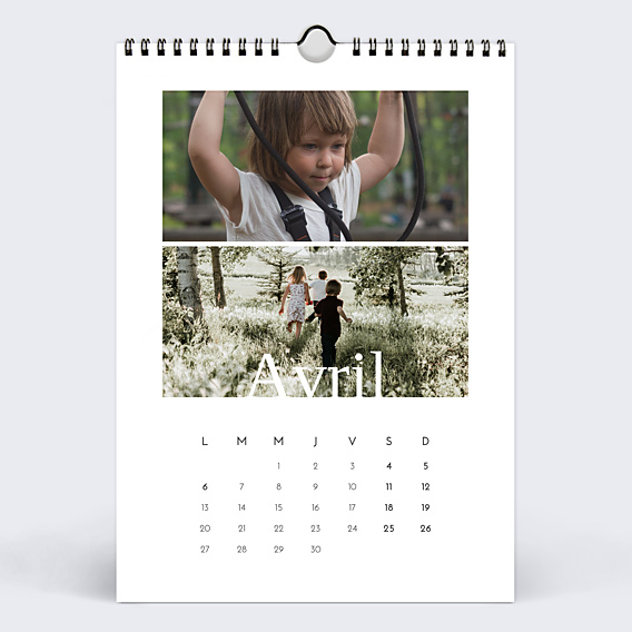 Calendrier famille Typographie Bâton (19 Photos)