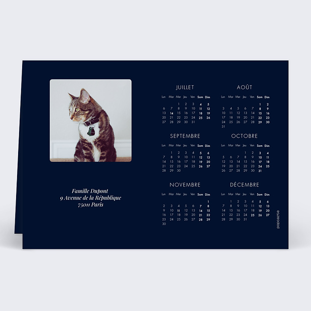 Calendrier Jolis Souhaits (3 Photos) Verso