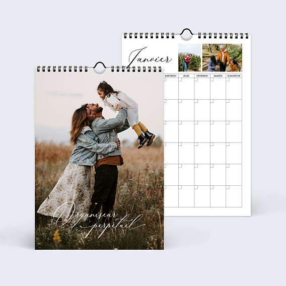 Calendrier famille Organiseur perpétuel basique
