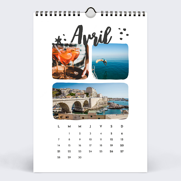 Calendrier Encre (25 Photos) Avril